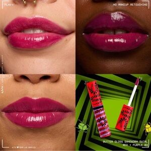 (2 for 15$) BRAND NEW NYX Butter Gloss Sandworm Swirl - Red & Purple